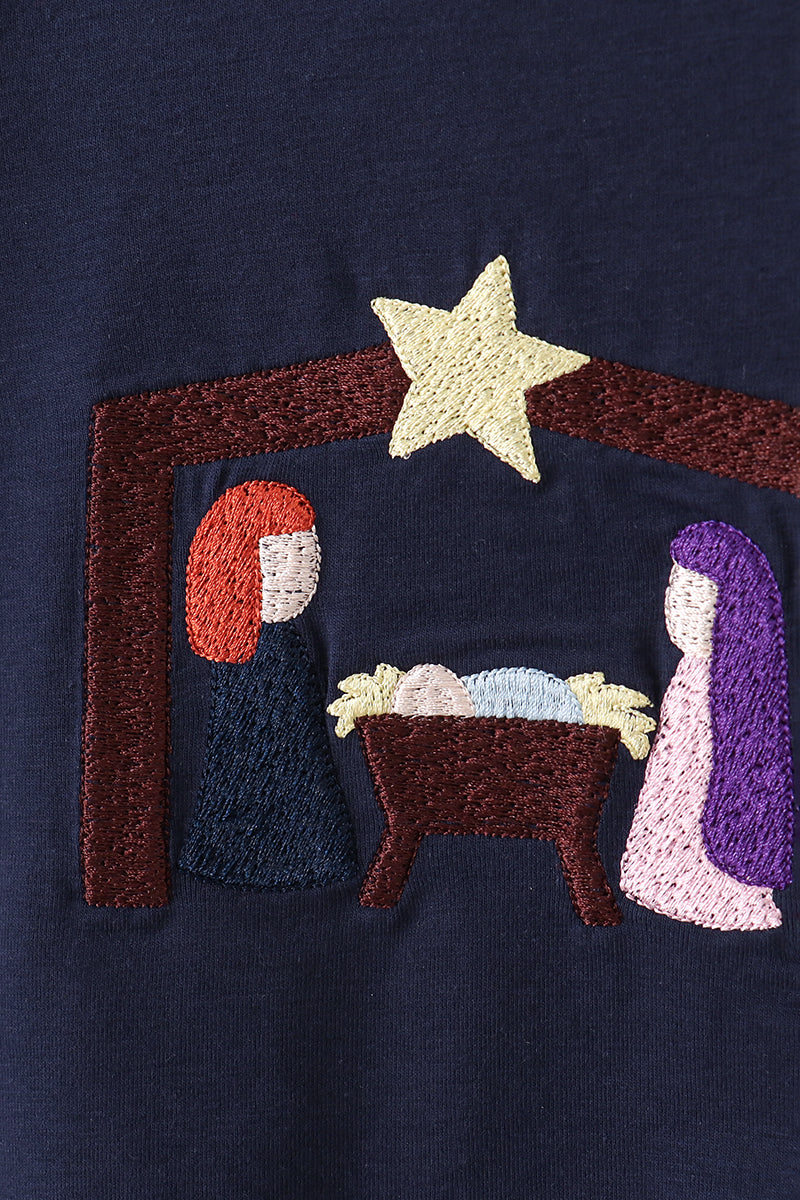 Navy Nativity Set