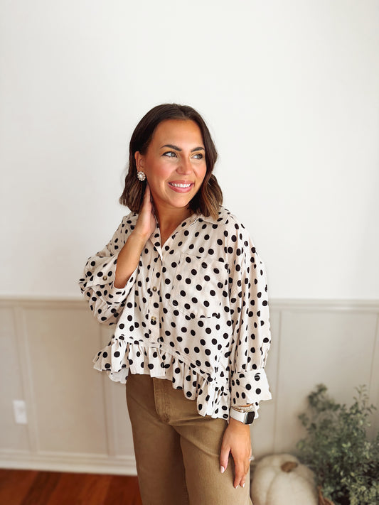 The Poppy Dot Top