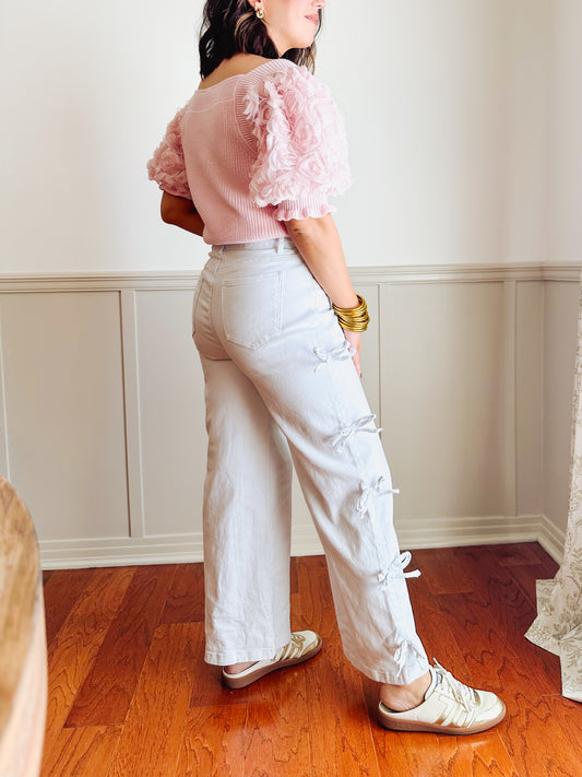 The Bow & Beauty Wide-Leg Pants