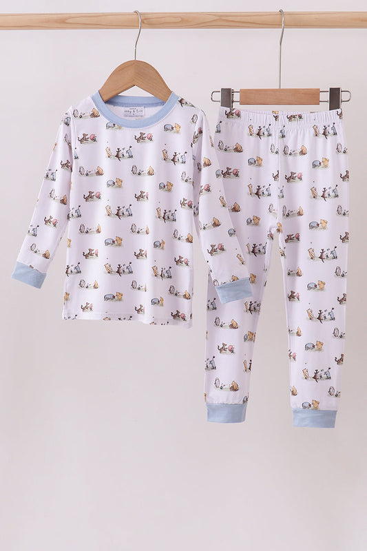 Character Print Bamboo Pajama Set