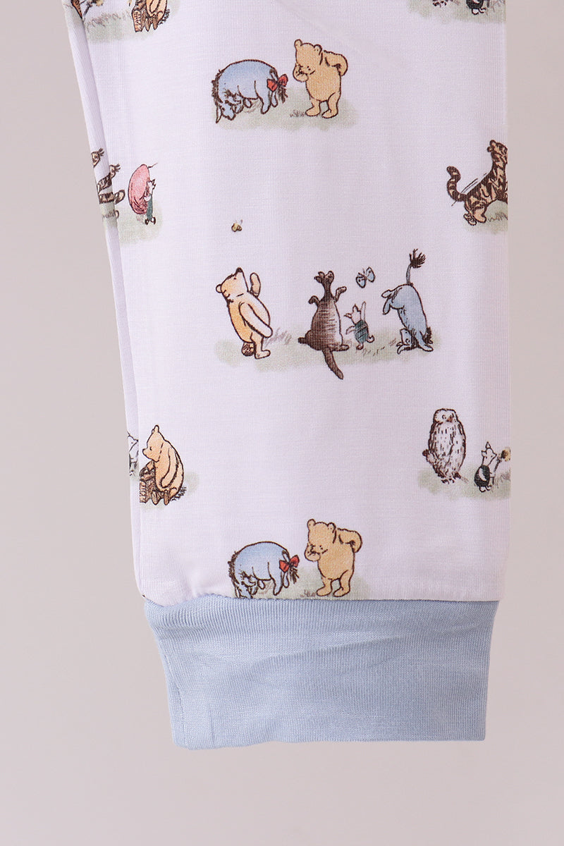 Character Print Bamboo Pajama Set