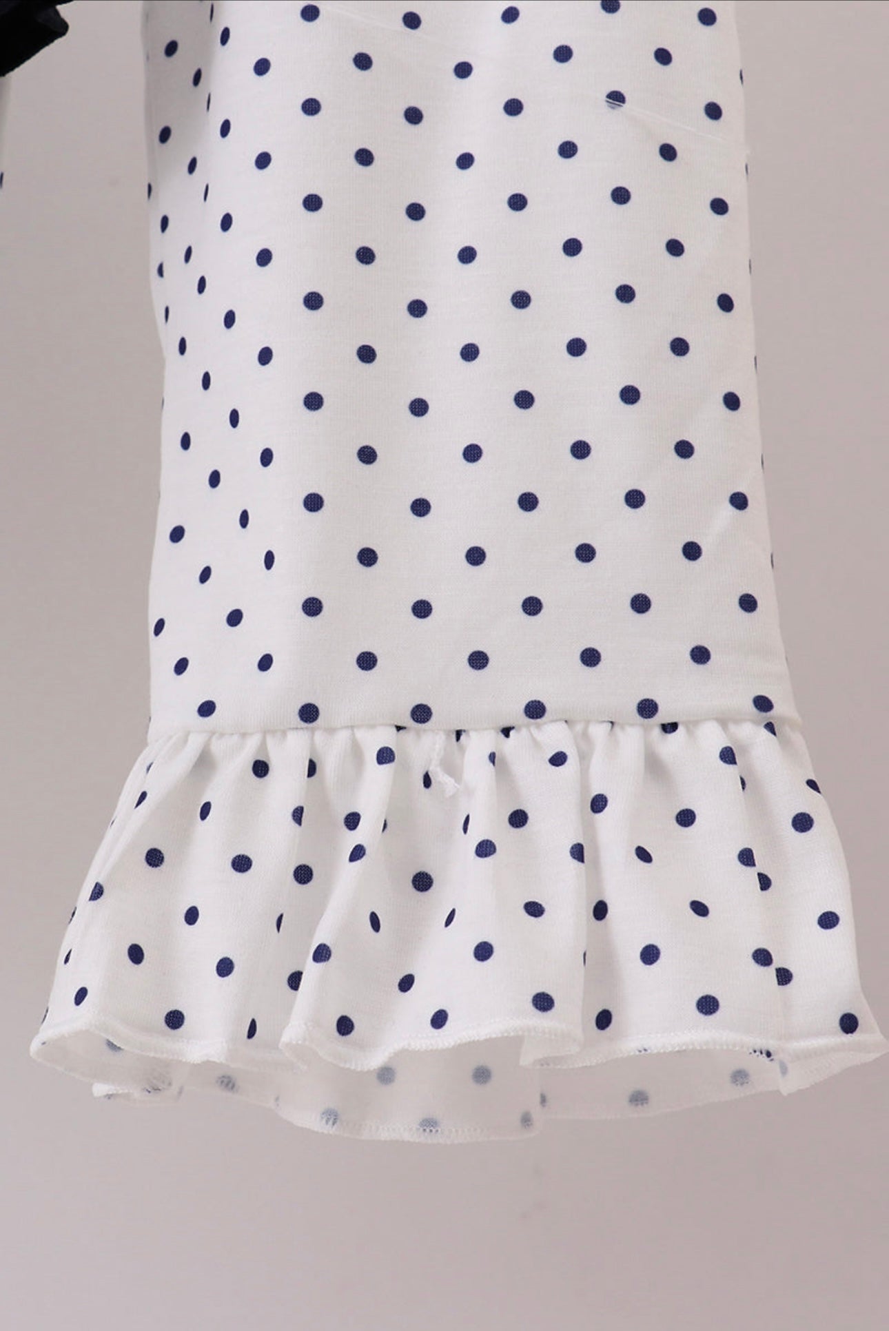 Navy Nativity Ruffle Pant Set