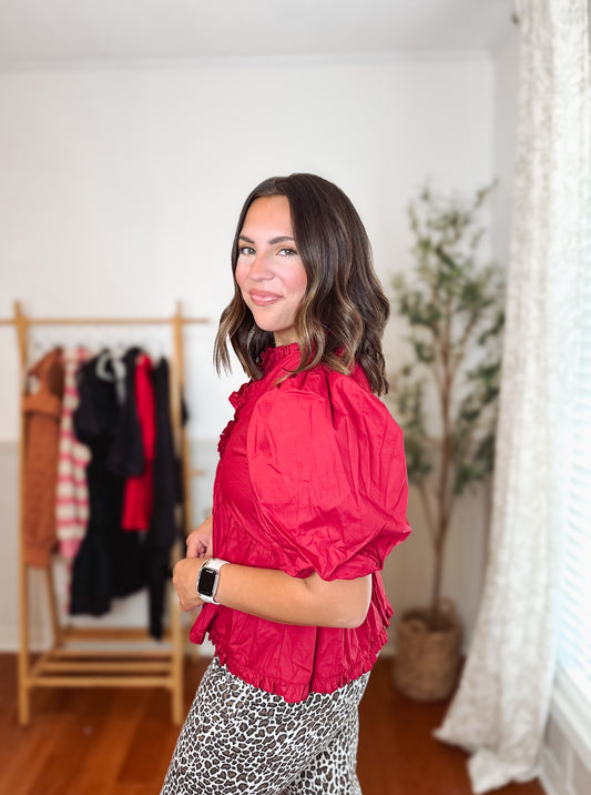 The Ruby Romance Blouse