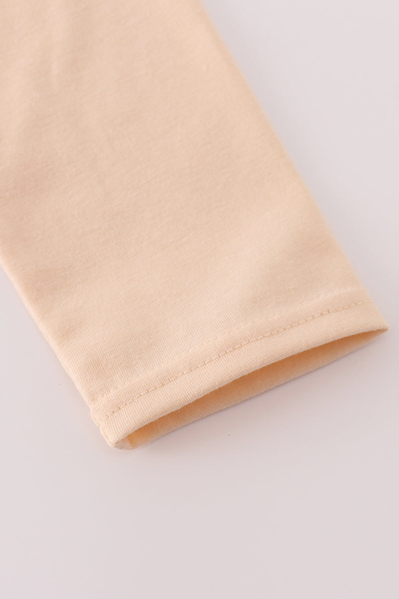 Boys Cream Puppy Embroidery Pants Set